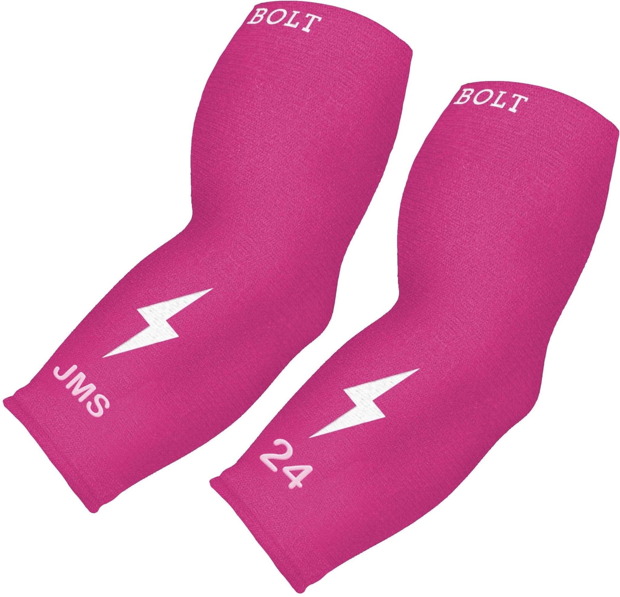 Personalized BRUCE BOLT Graduated Compression Premium 3/4 Arm Sleeve - PINK- quickbuy