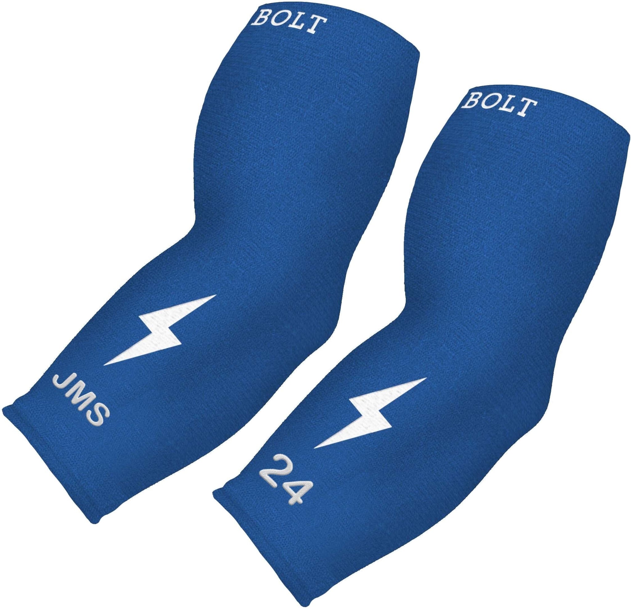 Personalized BRUCE BOLT Graduated Compression Premium 3/4 Arm Sleeve - ROYAL- quickbuy