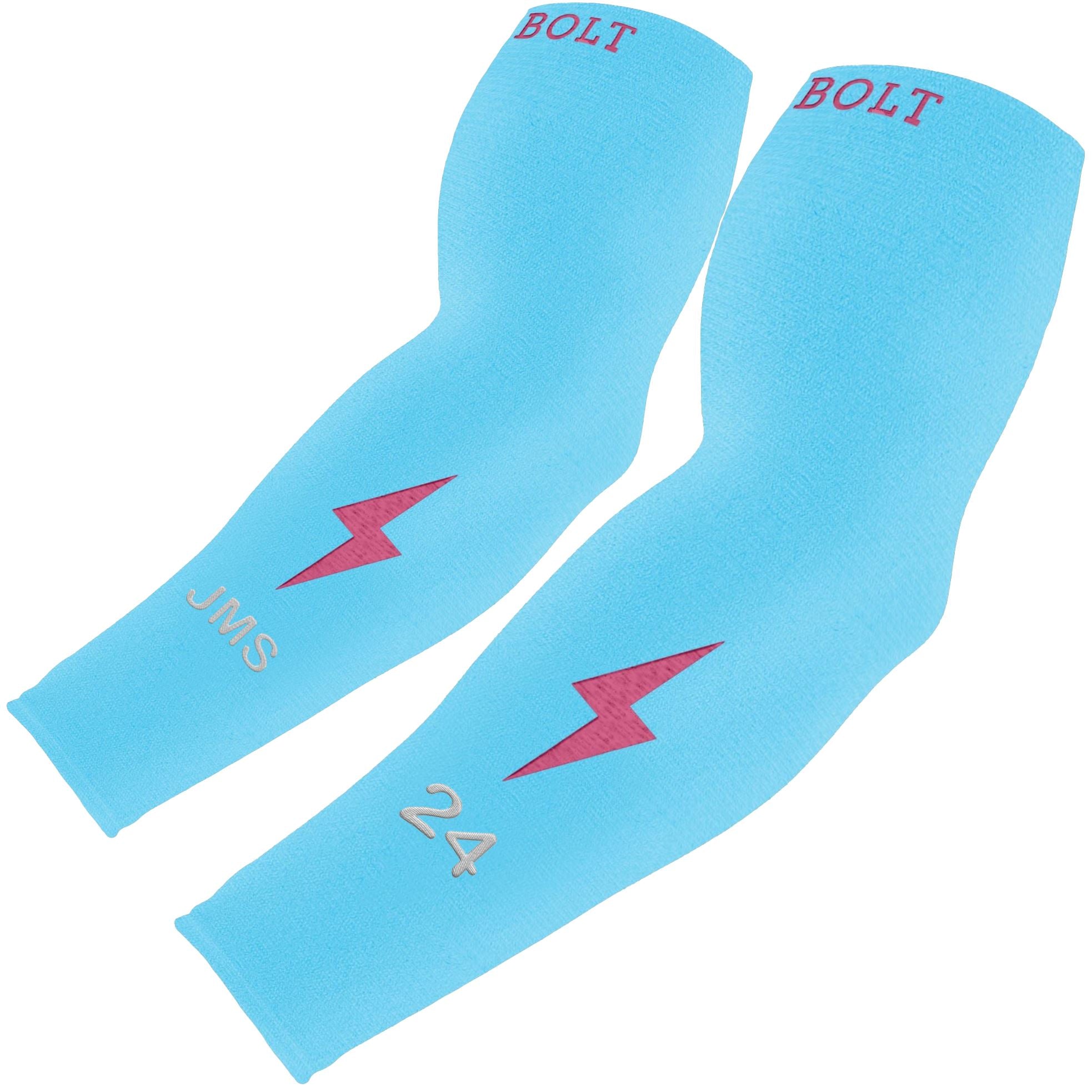 Personalized BRUCE BOLT Graduated Compression Premium Arm Sleeve - MAX CLARK- quickbuy
