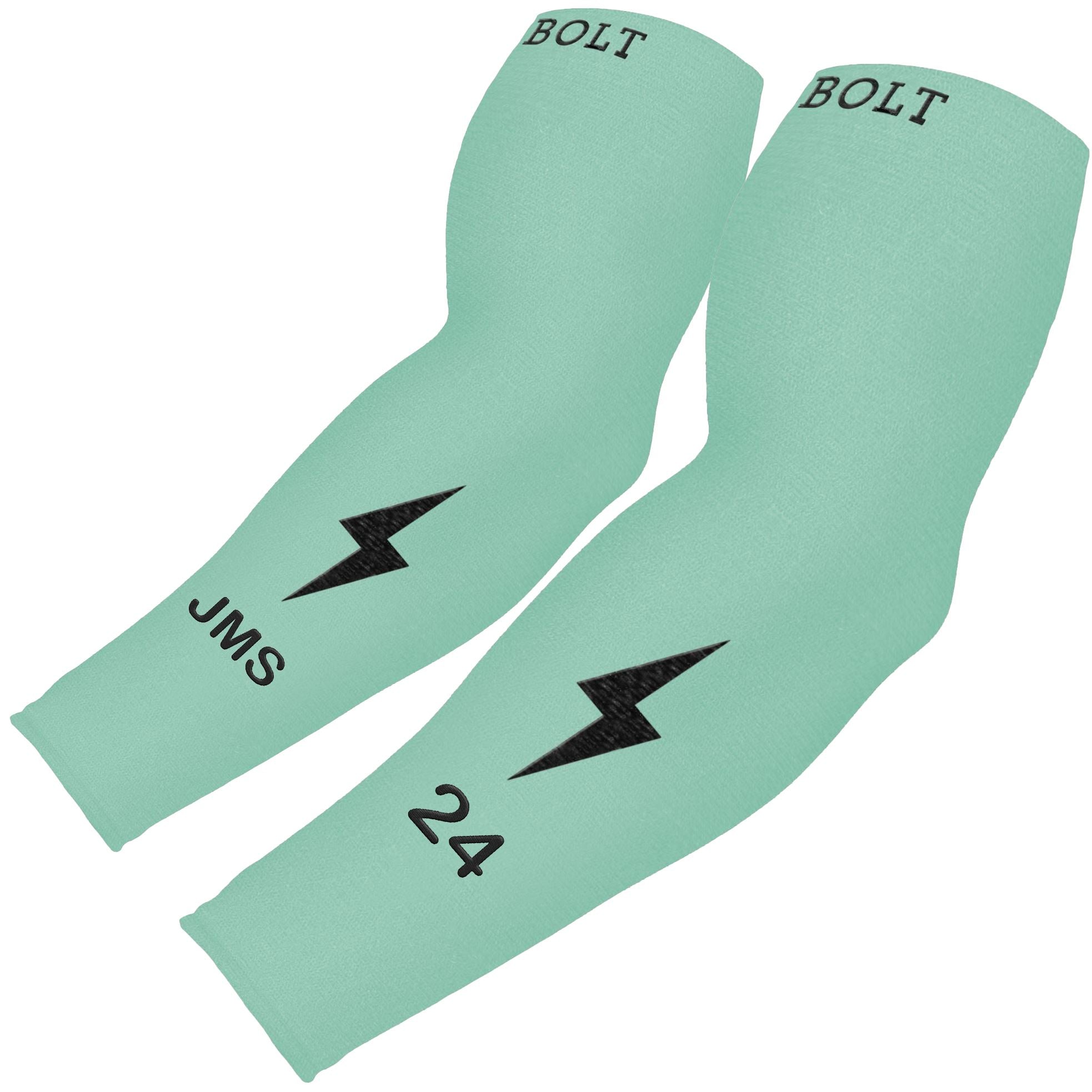 Personalized BRUCE BOLT Graduated Compression Premium Arm Sleeve - MINT- quickbuy