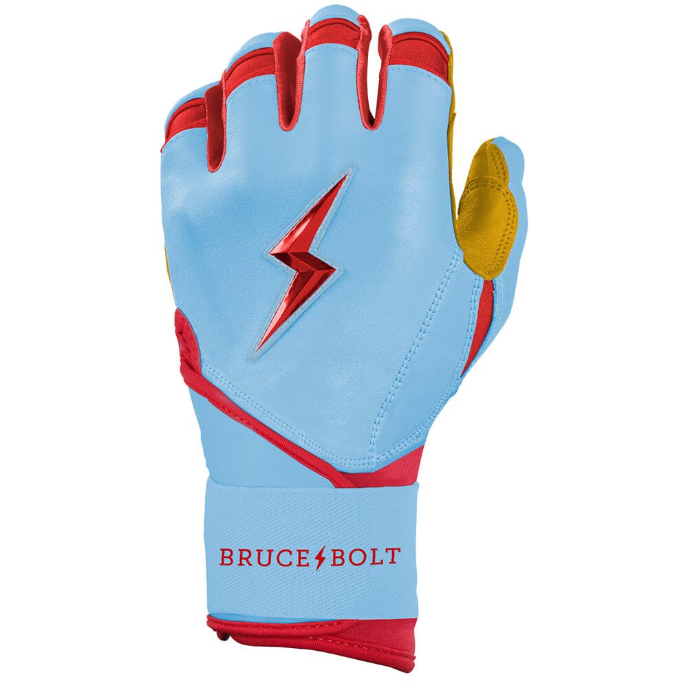 Bader Series Long Cuff Batting Gloves - Baby Blue- thumb 3