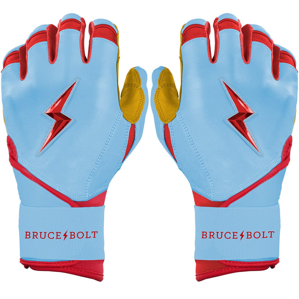 Bader Series Long Cuff Batting Gloves - Baby Blue- quickbuy