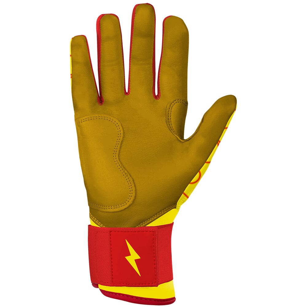 Bader Series Long Cuff Batting Gloves - Flames- quickbuy