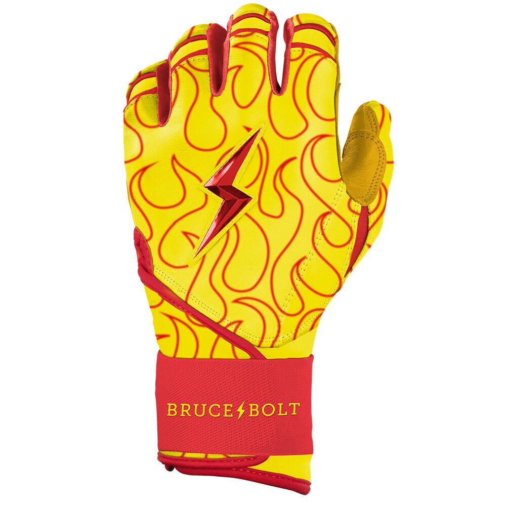 Bader Series Long Cuff Batting Gloves - Flames- thumb 3