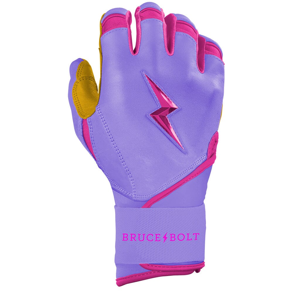 Bader Series Long Cuff Batting Gloves - Lavender- thumb 4