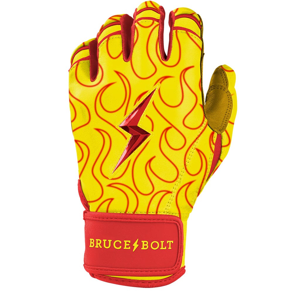Bader Series Short Cuff Batting Gloves - Flames- thumb 3