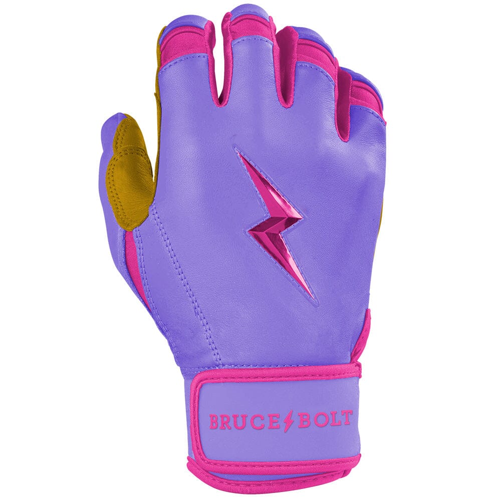Bader Series Short Cuff Batting Gloves - Lavender- thumb 4