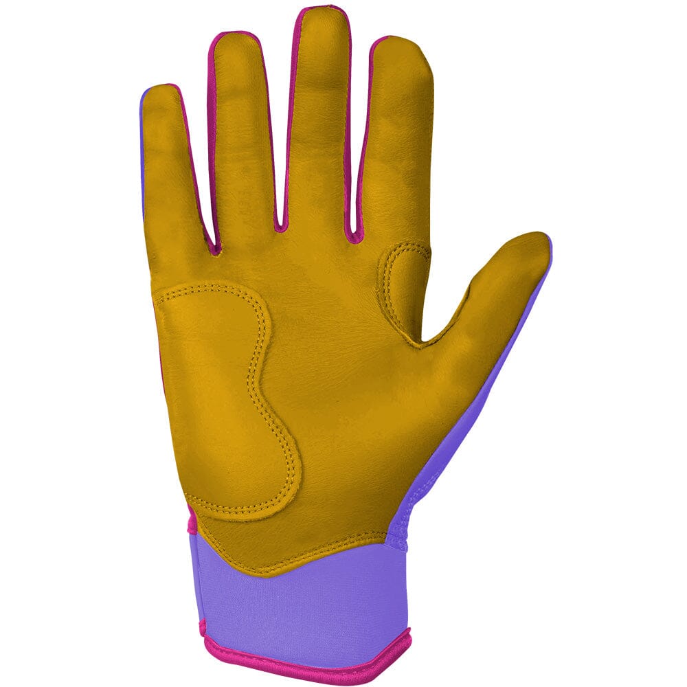 Bader Series Short Cuff Batting Gloves - Lavender- quickbuy