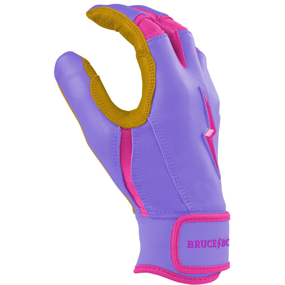 Bader Series Short Cuff Batting Gloves - Lavender- thumb 5