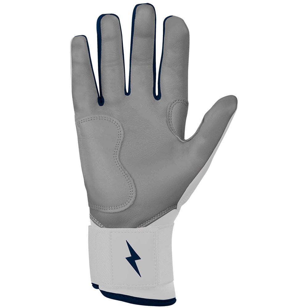 Chrome Series Long Cuff Batting Gloves - Navy- quickbuy