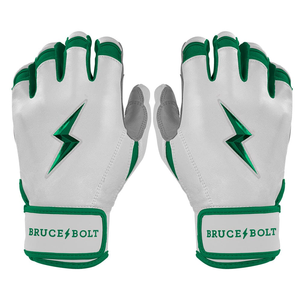 Chrome Series Short Cuff Batting Gloves - Green- quickbuy