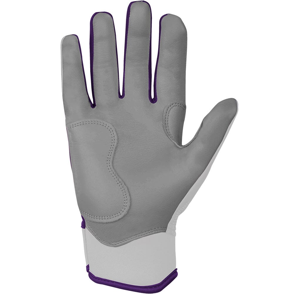 Chrome Series Short Cuff Batting Gloves - Purple- quickbuy