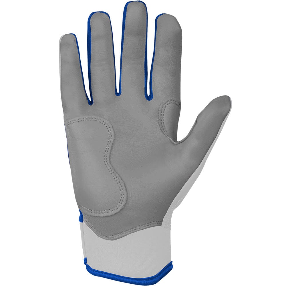 Chrome Series Short Cuff Batting Gloves - Royal- quickbuy