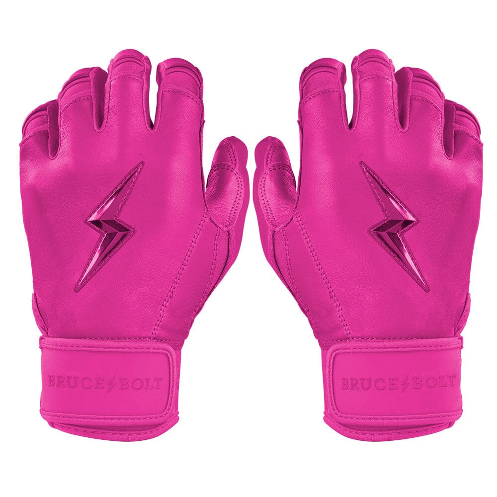 Clark Series Short Cuff Batting Gloves - Pink- quickbuy