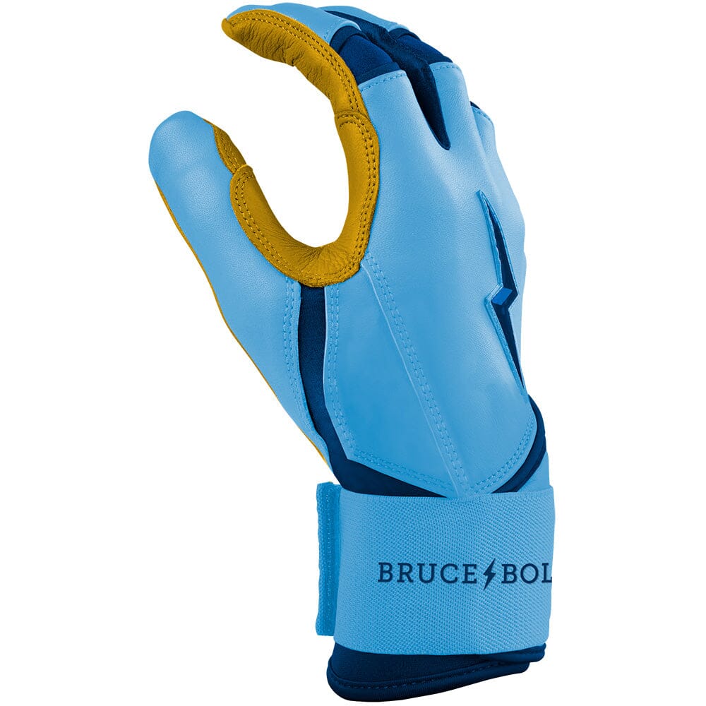 Creator Series Long Cuff Batting Gloves - Carolina Blue- thumb 5