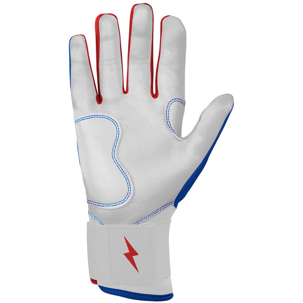 Outman Series Long Cuff Batting Gloves - Blue- quickbuy