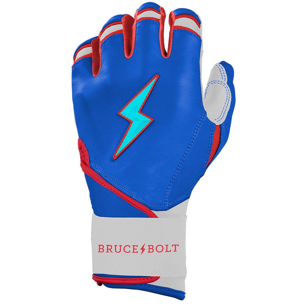 Outman Series Long Cuff Batting Gloves - Blue- thumb 3