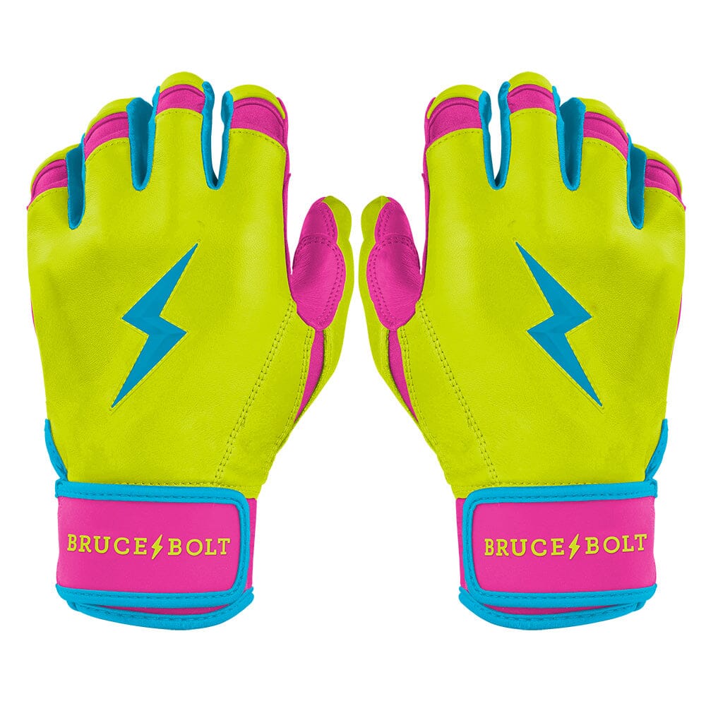 Creator Series Short Cuff Batting Gloves - Caribbean Yellow- quickbuy