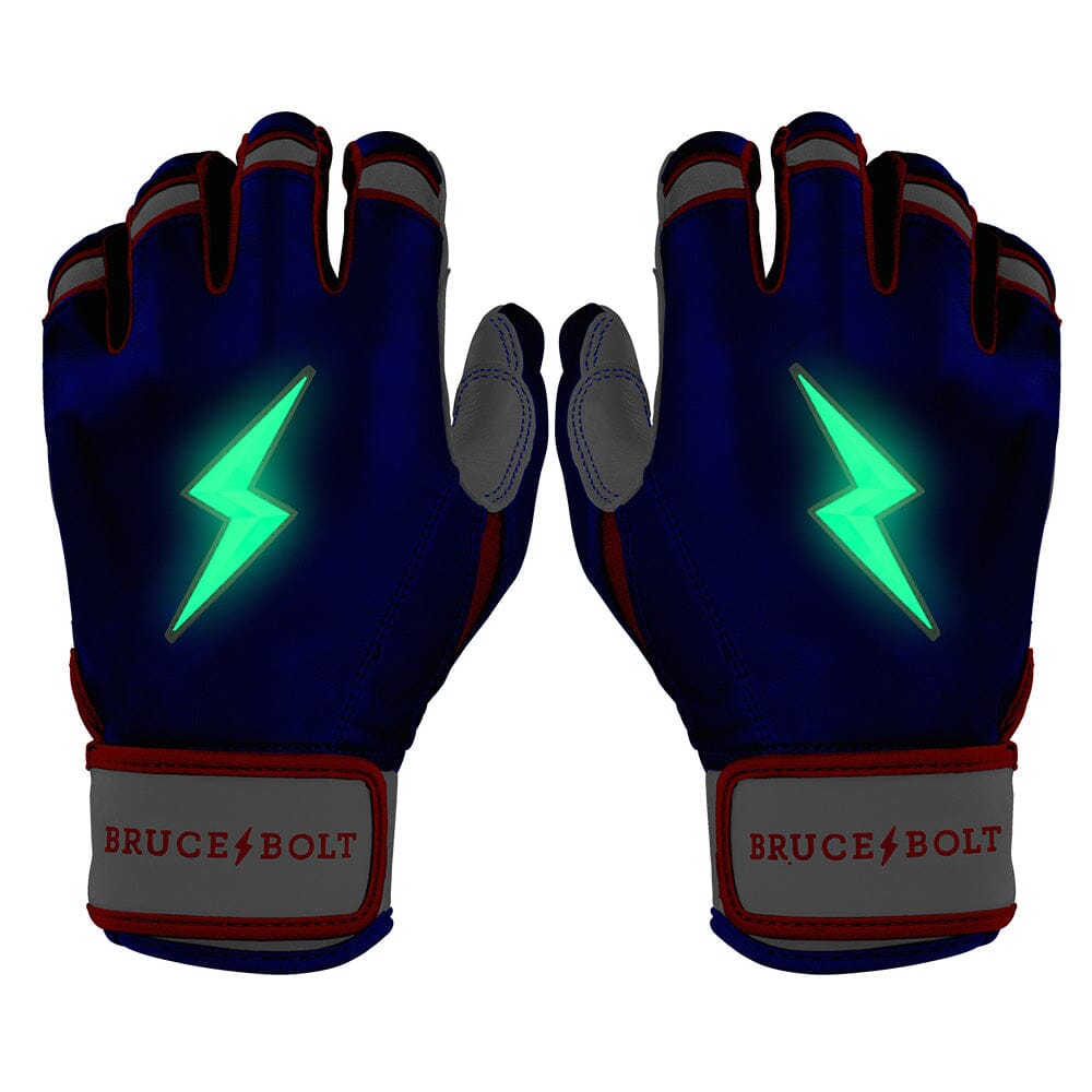 Outman Series Short Cuff Batting Gloves - Blue- thumb 6