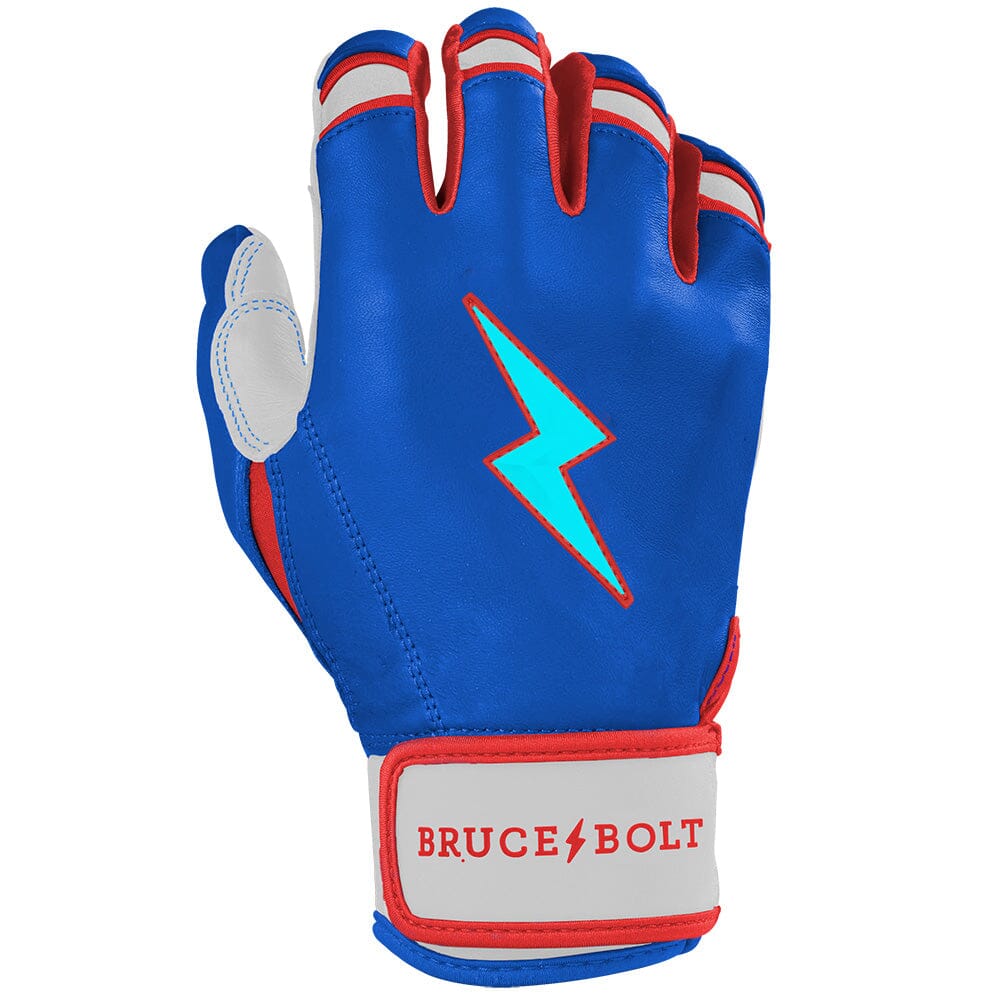 Outman Series Short Cuff Batting Gloves - Blue- thumb 4