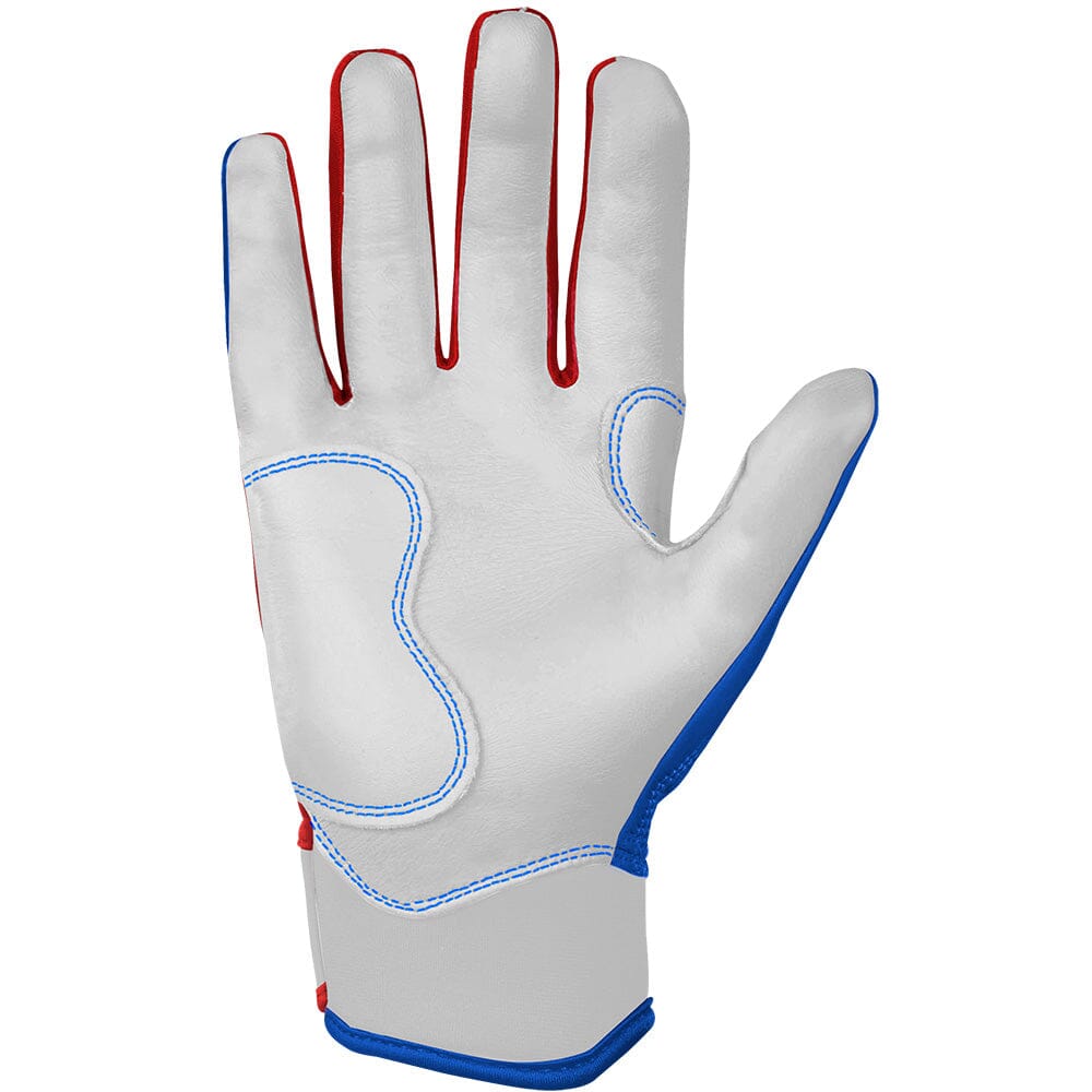Outman Series Short Cuff Batting Gloves - Blue- quickbuy
