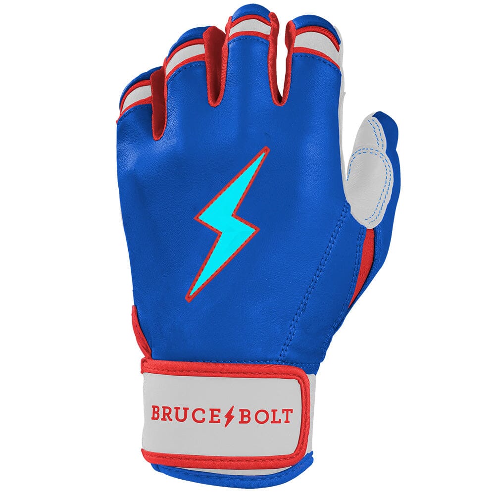 Outman Series Short Cuff Batting Gloves - Blue- thumb 3