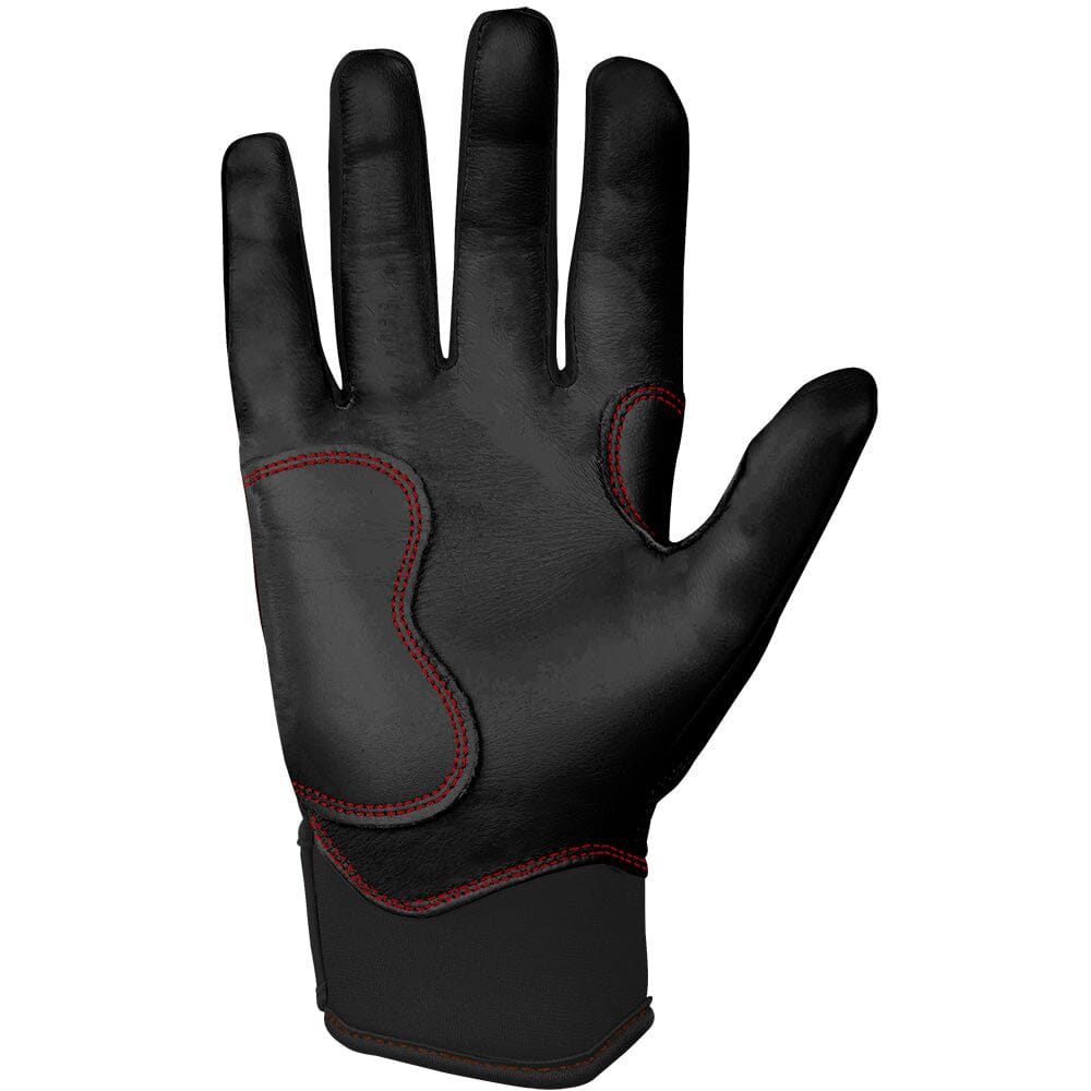 TC42 Series Short Cuff Batting Gloves - Black- quickbuy