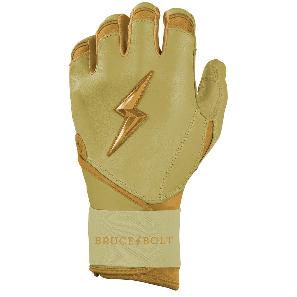 Gold Series Long Cuff Batting Gloves - Gold- thumb 3