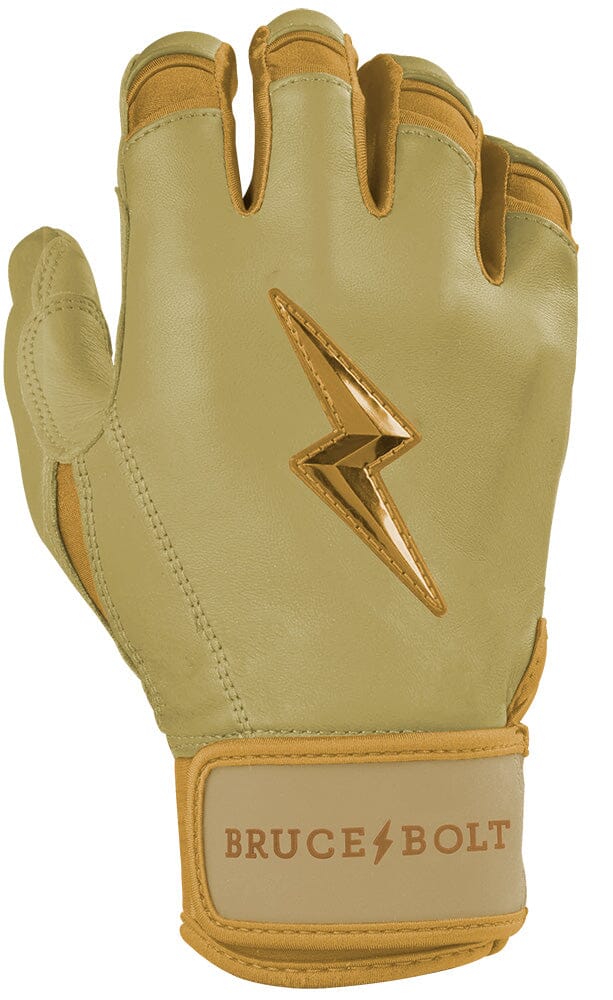 Gold Series Short Cuff Batting Gloves - Gold- thumb 4