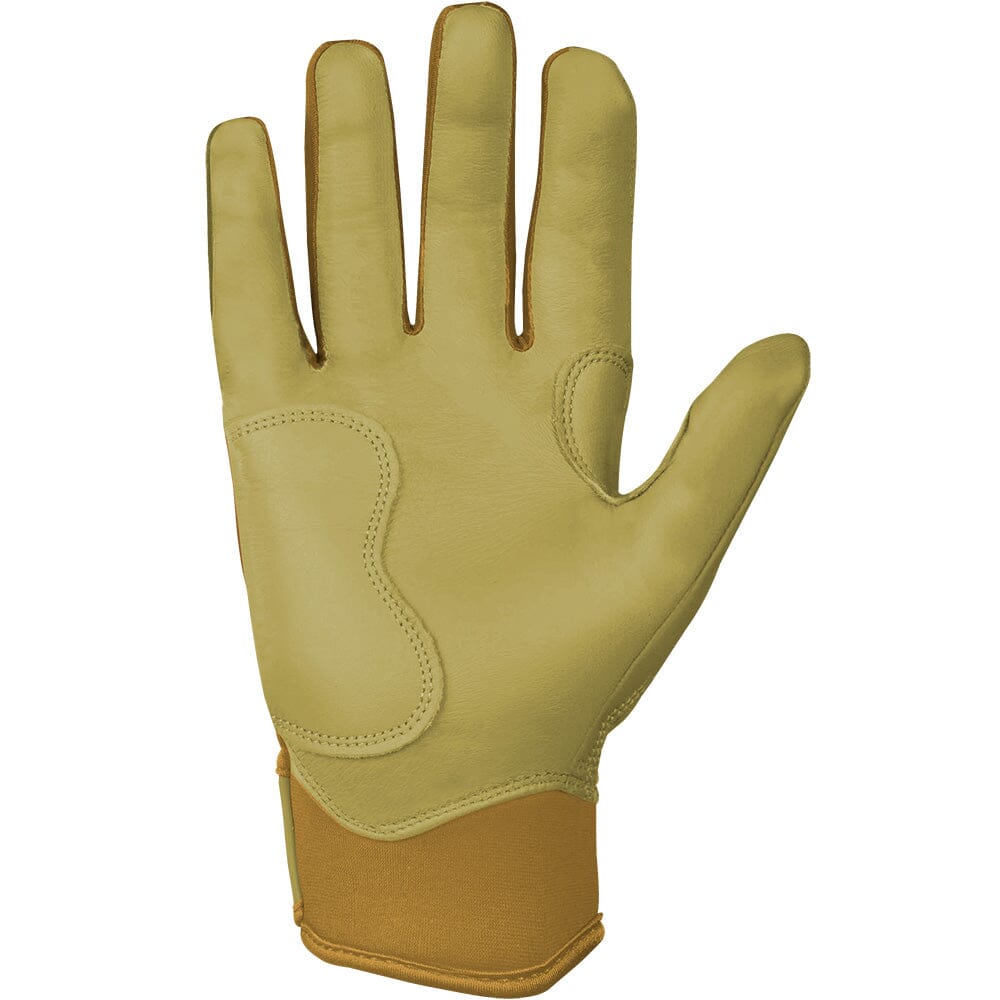 Gold Series Short Cuff Batting Gloves - Gold- quickbuy