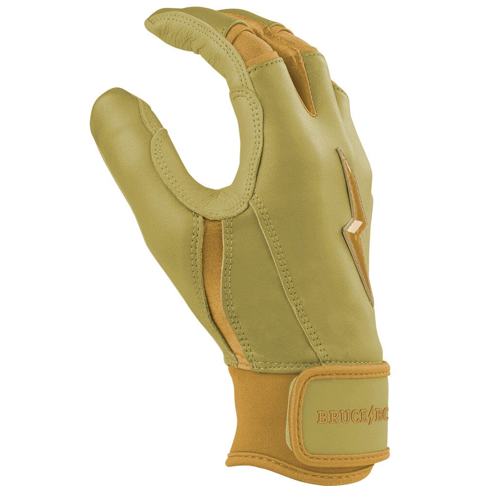 Gold Series Short Cuff Batting Gloves - Gold- thumb 5
