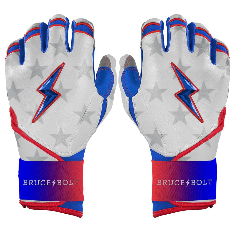 Nimmo Series Long Cuff Batting Gloves - Stars & Stripes- quickbuy