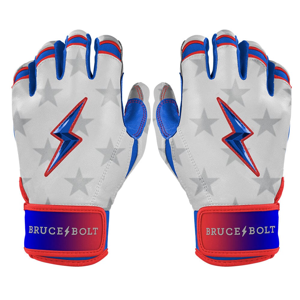 Nimmo Series Short Cuff Batting Gloves - Stars & Stripes- quickbuy
