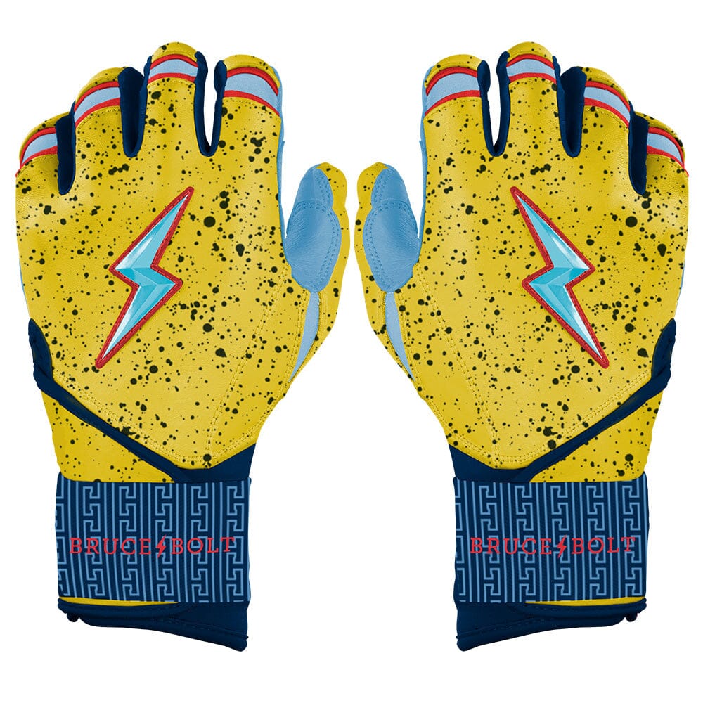 Nootbaar Series Long Cuff Batting Gloves - Yellow- quickbuy