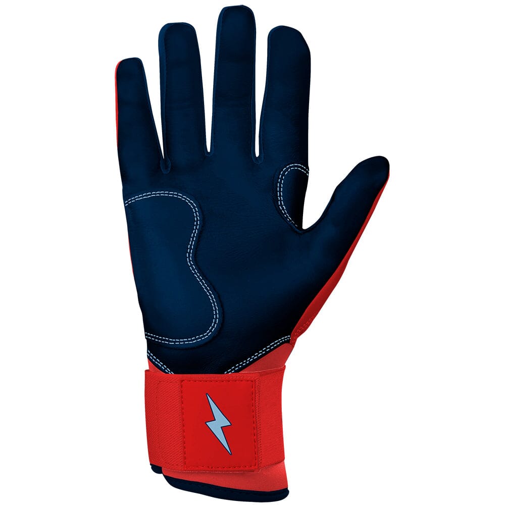 Nootbaar Series Long Cuff Batting Gloves - Red- quickbuy