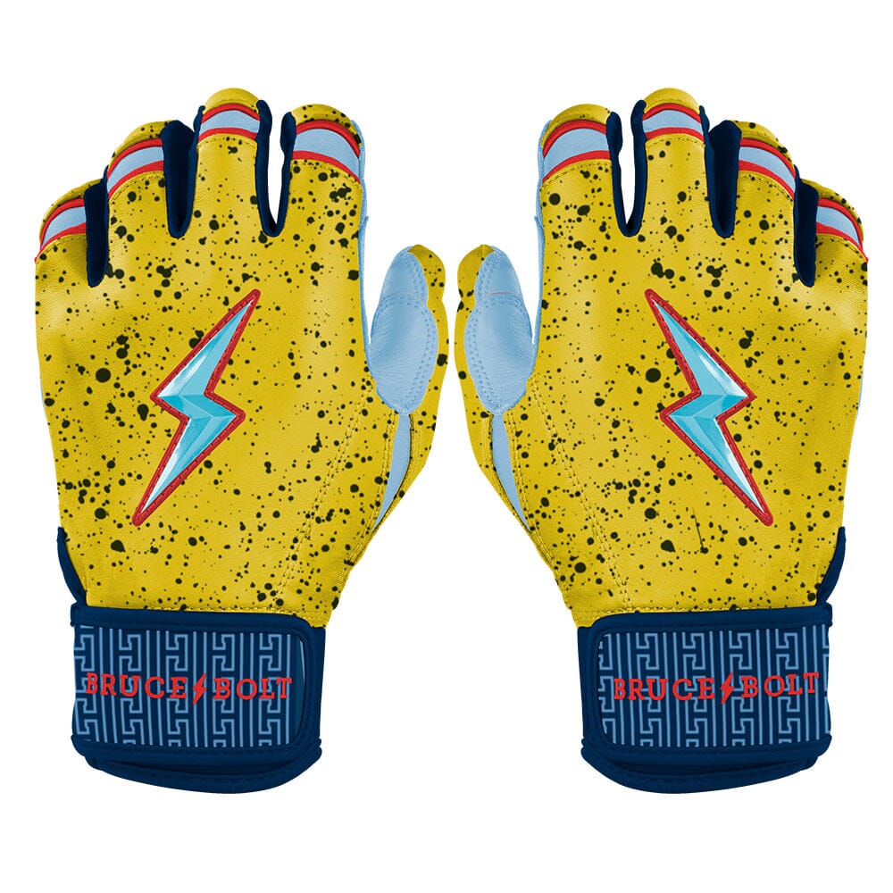 Nootbaar Series Short Cuff Batting Gloves - Yellow- quickbuy