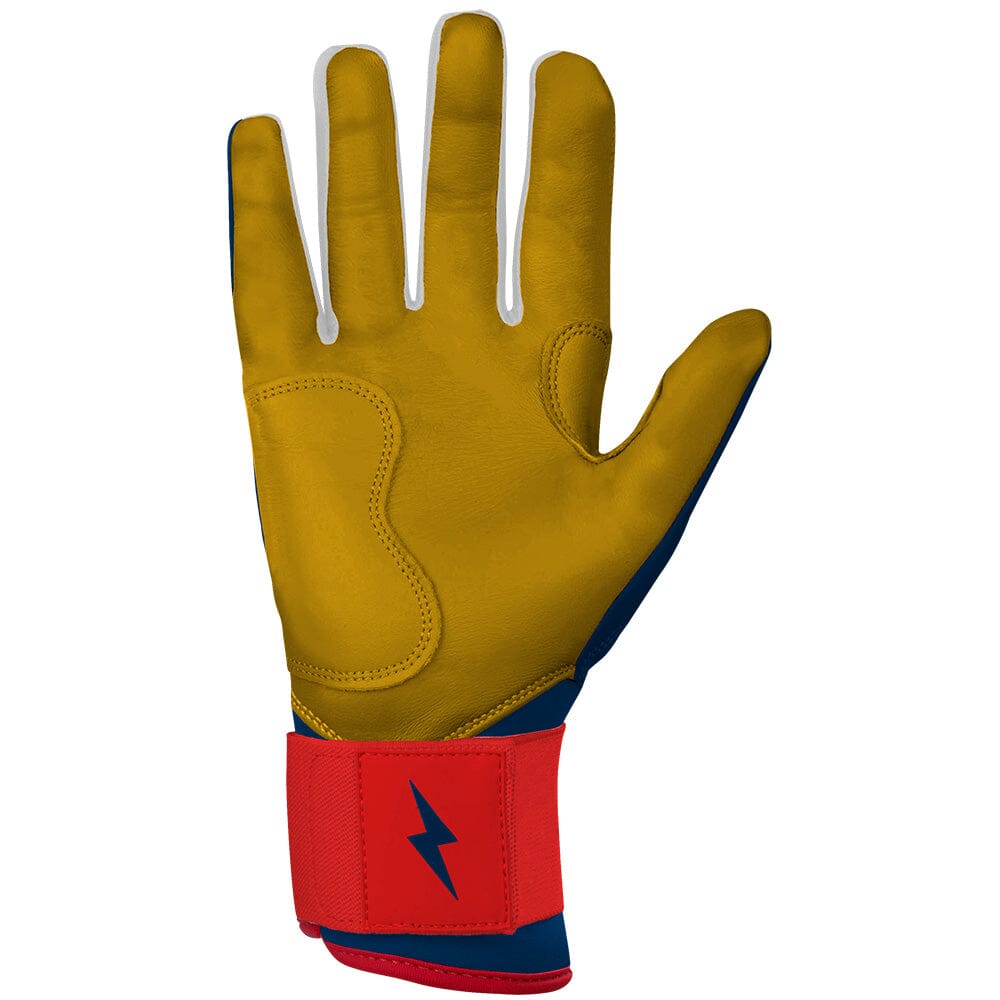 Patriot Series Long Cuff Batting Gloves - Fourth Of July- quickbuy