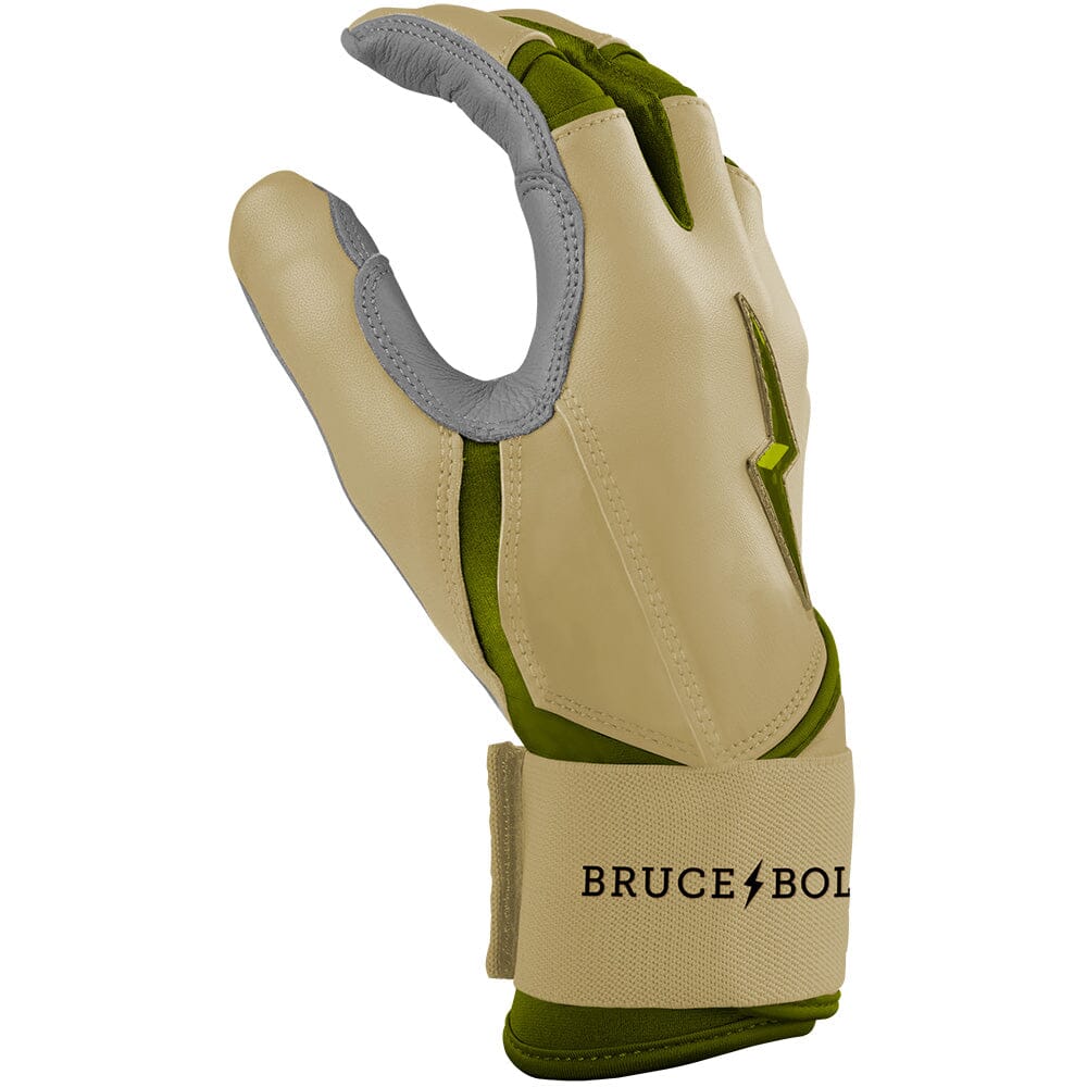 Patriot Series Long Cuff Batting Gloves - Military Brown- thumb 5