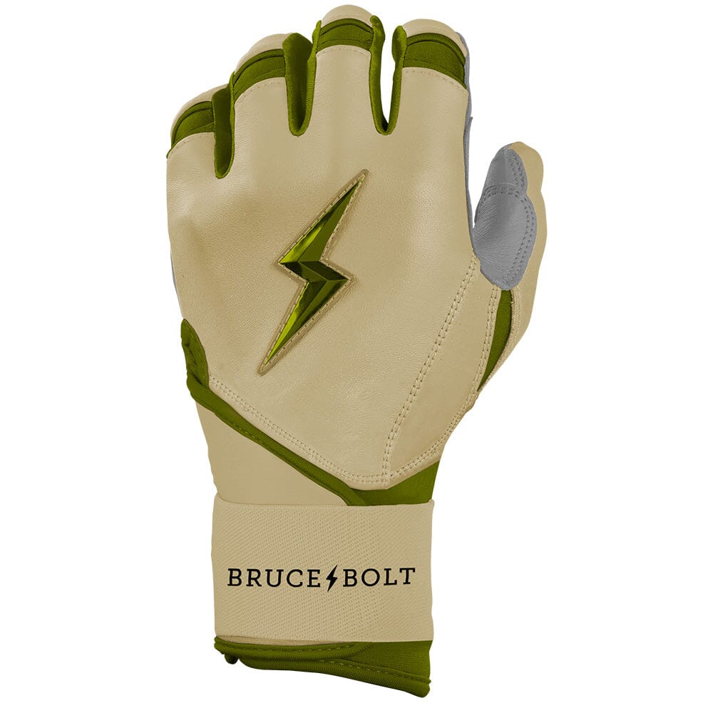 Patriot Series Long Cuff Batting Gloves - Military Brown- thumb 3