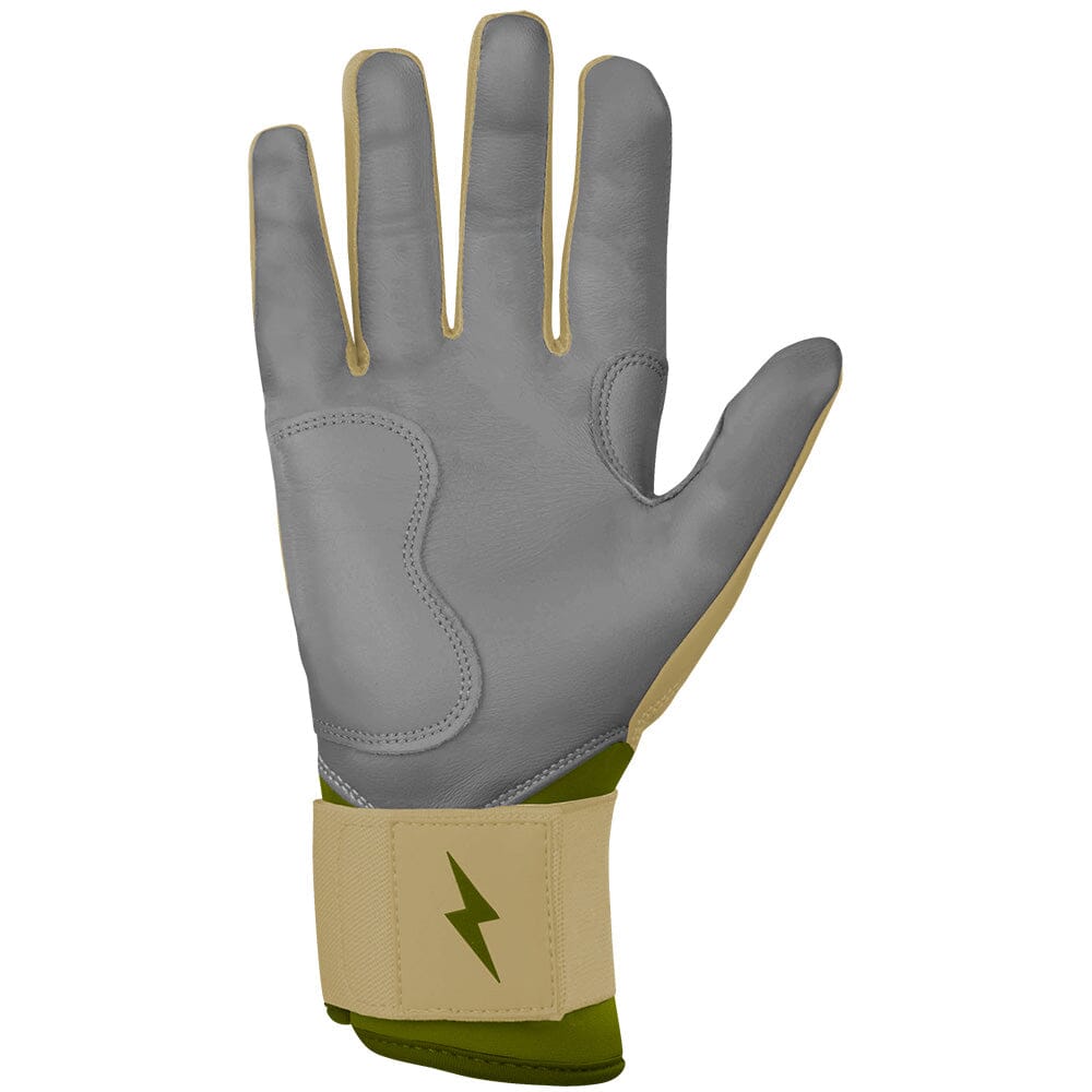 Patriot Series Long Cuff Batting Gloves - Military Brown- quickbuy