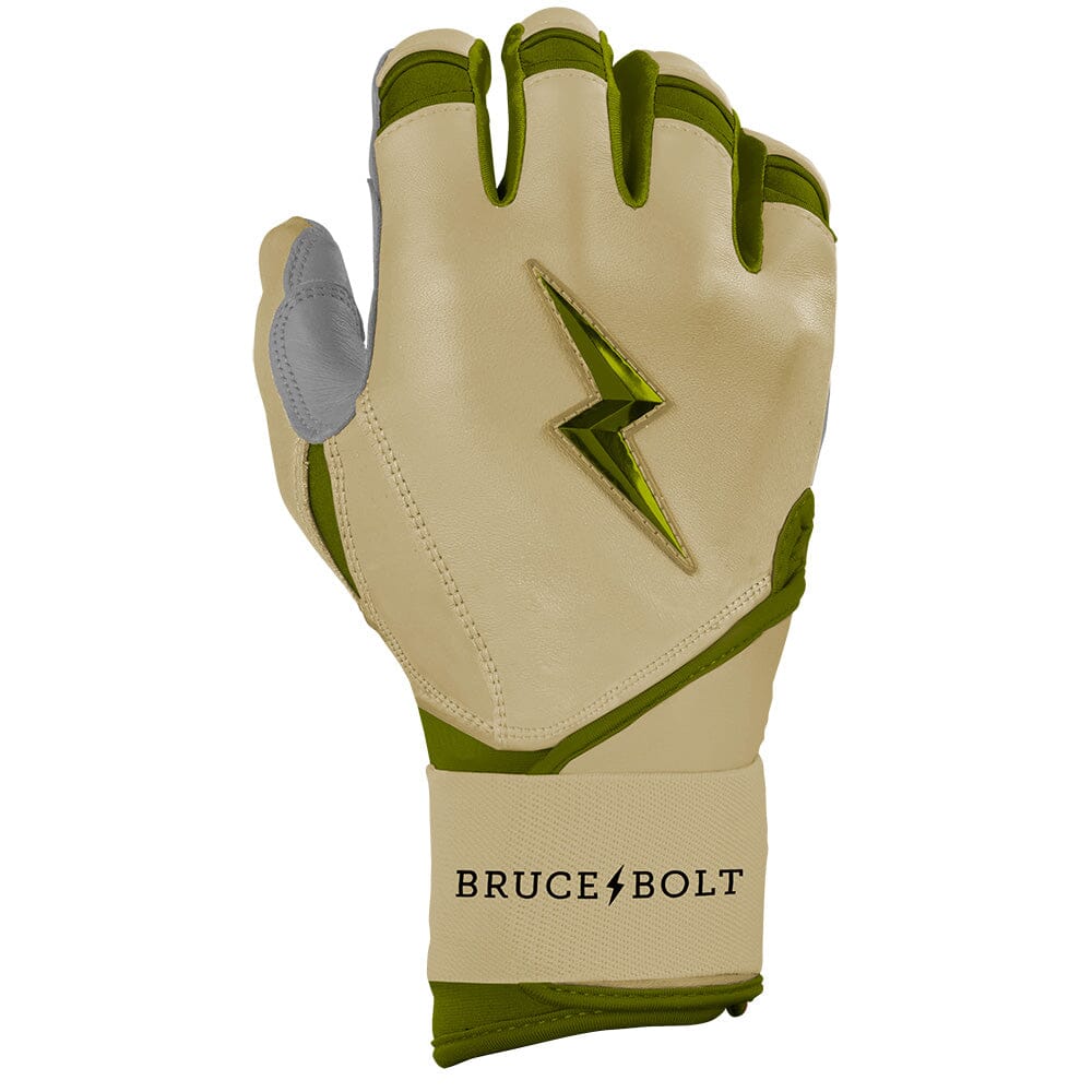 Patriot Series Long Cuff Batting Gloves - Military Brown- thumb 4
