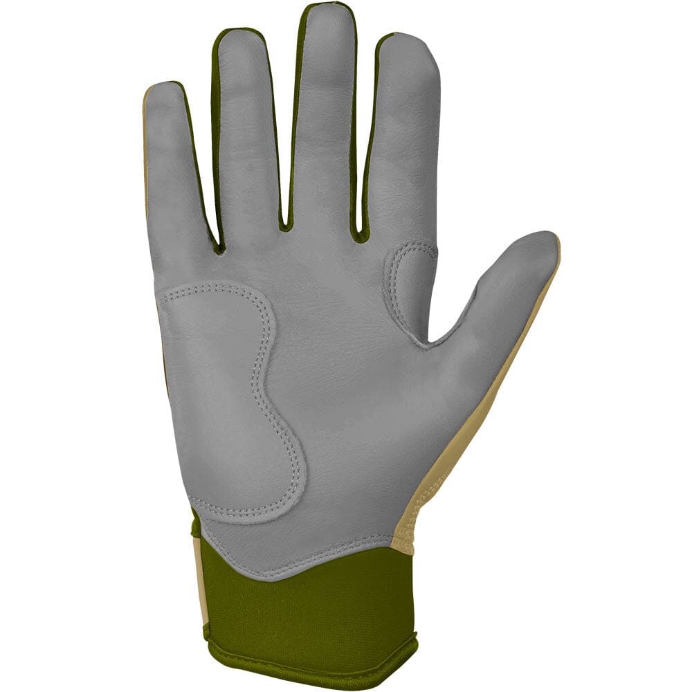 Patriot Series Short Cuff Batting Gloves - Military Brown- quickbuy