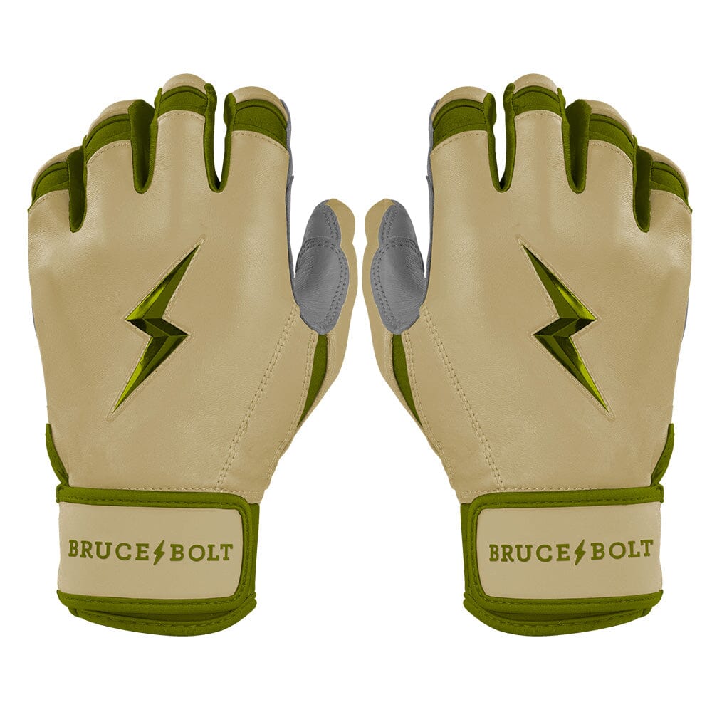 Patriot Series Short Cuff Batting Gloves - Military Brown- quickbuy