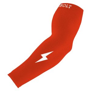 BRUCE BOLT Graduated Compression Premium Arm Sleeve - CALIENTE RED