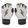 Creator Series Short Cuff Batting Gloves | Kurtz White/Gold