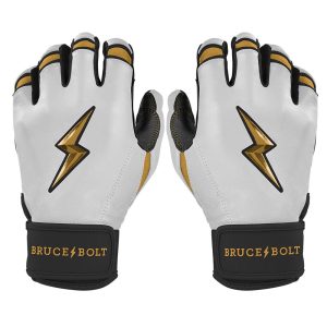 Creator Series Short Cuff Batting Gloves | Kurtz White/Gold