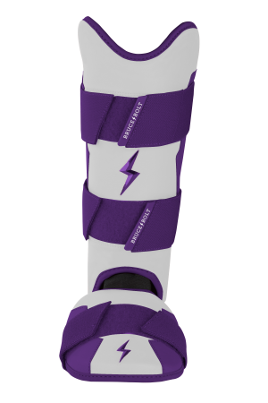 BRUCE BOLT Chrome Series Leg Guard - PURPLE