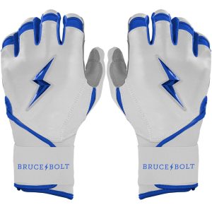 PREMIUM PRO CHROME Series Long Cuff Batting Gloves | ROYAL