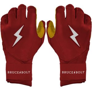 PREMIUM PRO Long Cuff Batting Gloves | MAROON