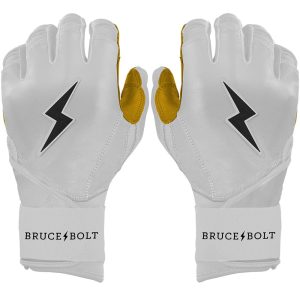 PREMIUM PRO Long Cuff Batting Gloves | WHITE